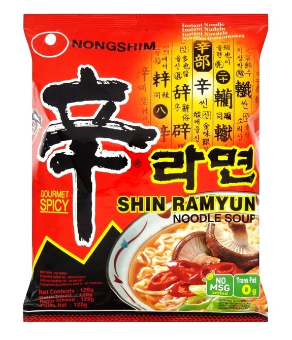 Zuppa di noodles istantanea Shin Ramyun - Nong Shim 120g.